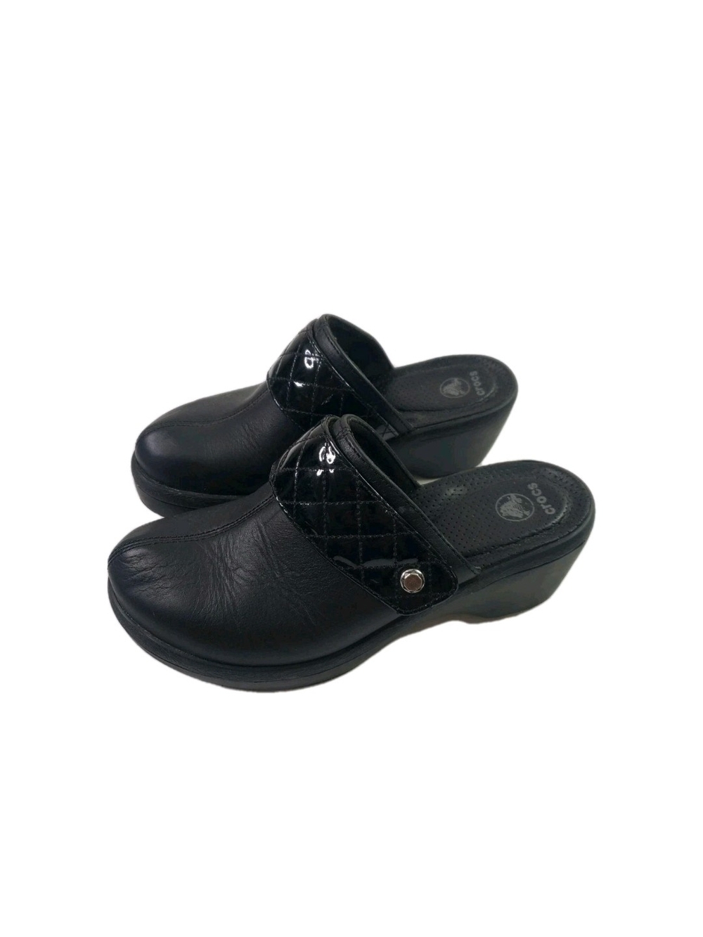 Crocs Cobbler Quilt Strap Women's Black Clog Mule with Quilted Strap
